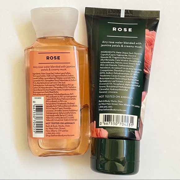 Bath & Body Works | Bath & Body | Bath Body Works Rose Shower Gel Body Cream | Poshmark